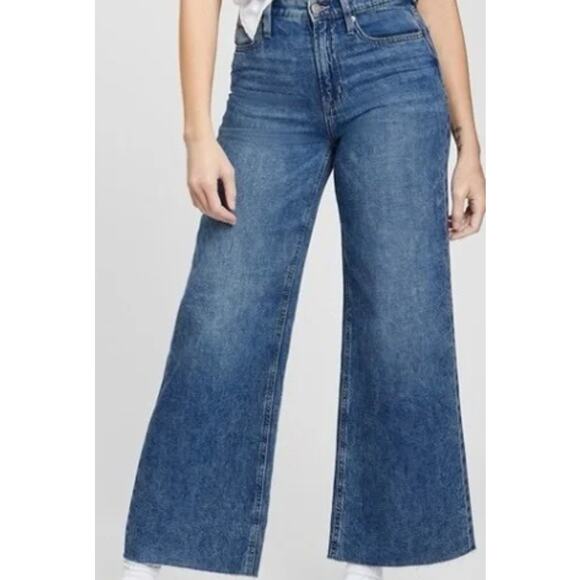 Gap 1969 Women's High Rise Wide Leg Cropped Jeans sz 30 - Picture 4 of 4